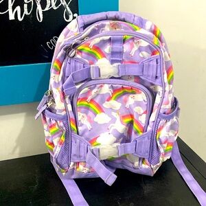 Pottery Barn preschool, rainbows and unicorns backpack